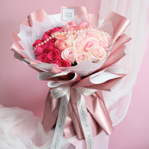Ombré Roses Pearl Bouquet