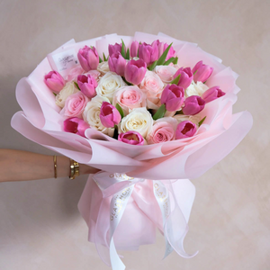 Blushing Blooms Bouquet