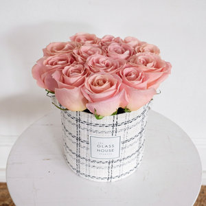 Roses - Tweed Round Box