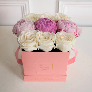 Roses & Peonies - Petite Square Box