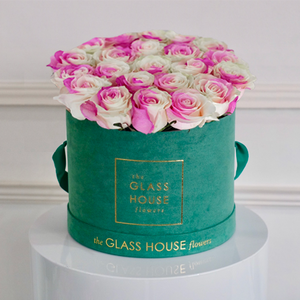 Roses - Emerald Velvet Box