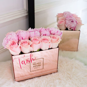 Roses & Peonies - Rose Gold Mirror