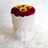 Roses & Sunflowers - Tweed Bouquet