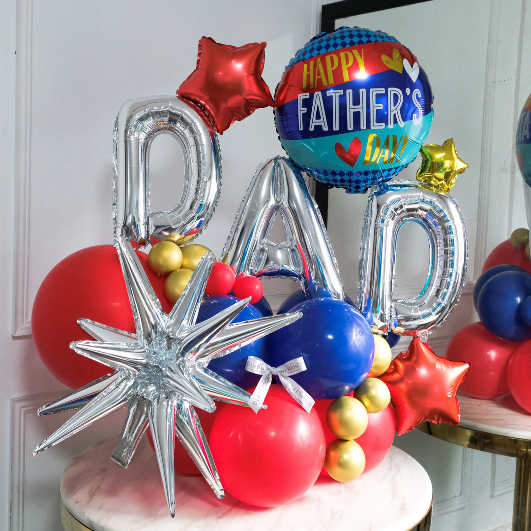 Happy Dad Balloon Standee – The Glass House Flowers