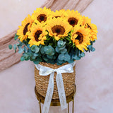 Basket of Sunflowers