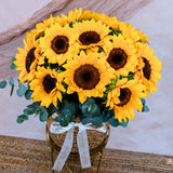 Basket of Sunflowers