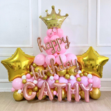 Crown Happy Birthday Balloon Sculpture