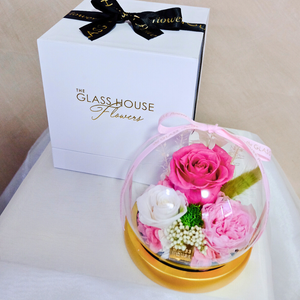 Glowball - Fuchsia Pink & White