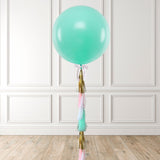 Helium-filled Turquoise Jumbo Balloon
