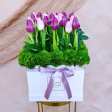 Tulip Garden - Large Square Box