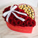 Roses & Ferrero - Large Velvet Heart Box
