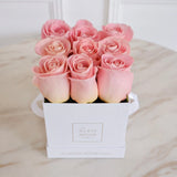 9 Roses - Petite Square Box