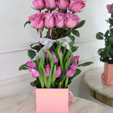 Haute Roses & Tulips - Petite Square Box