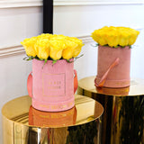 Roses - Pink Velvet Box