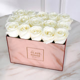 15 Roses - Rose Gold Mirror Box