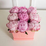 9 Peonies - Petite Square Box