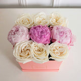Roses & Peonies - Petite Square Box