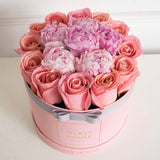Roses & Peonies - Midi Round Box