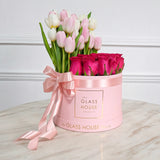 Tulips & Roses - Midi Round Box