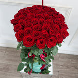 Haute Roses - Emerald Velvet Box