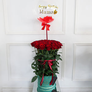 Classic Haute Roses - Emerald Velvet Box
