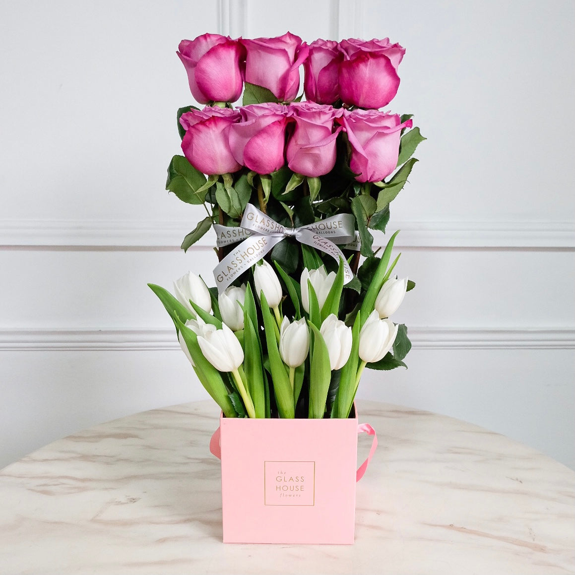 Haute Roses & Tulips - Petite Square Box