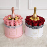 Roses, Ferrero & Bubbly - Midi Round Box