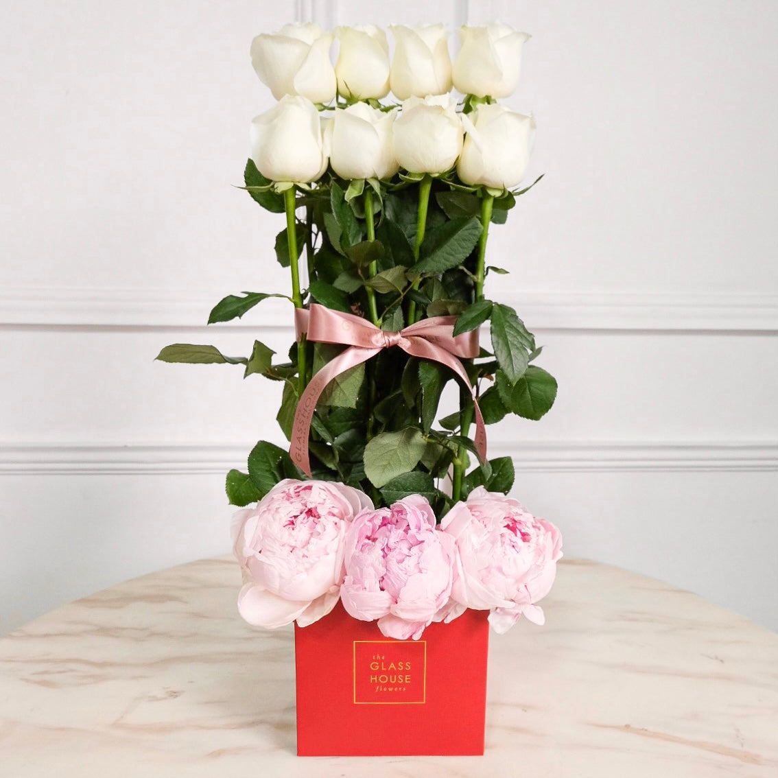 Haute Roses & Peonies - Petite Square Box