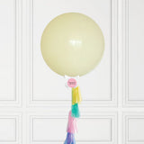 Helium-filled Pastel Yellow Jumbo Balloon