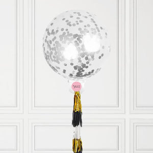Jumbo Silver Confetti Balloon