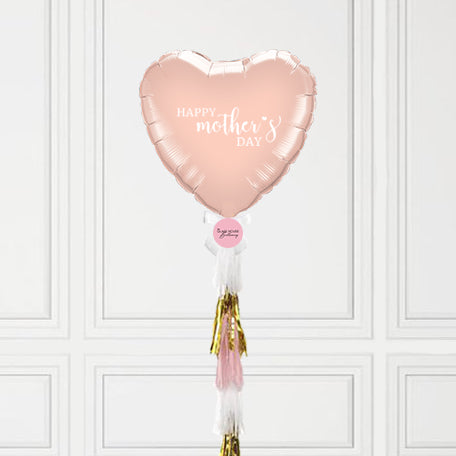 Heart Foil Balloon with Tassels