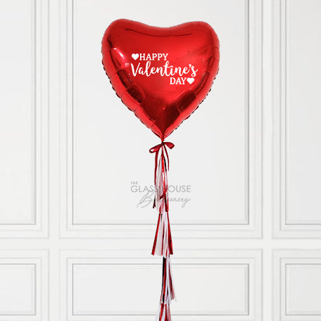 Heart Foil Balloon with Tassels