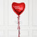 Heart Foil Balloon with Tassels