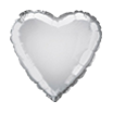 Silver Heart 18"